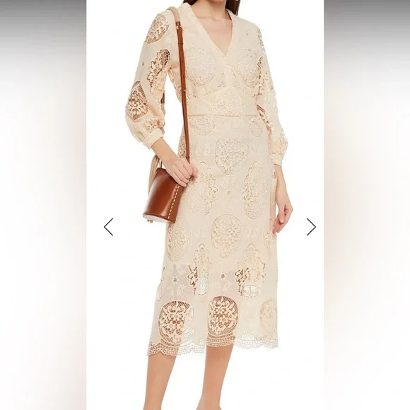 backless lace maxi dress Ivory Rustic Wedding Dresses Backless Lace Long Sleeve Beach Wedding Dress AWD1198 main image 0